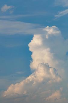青空と入道雲 青空と入道雲 空,雲,太陽の写真素材