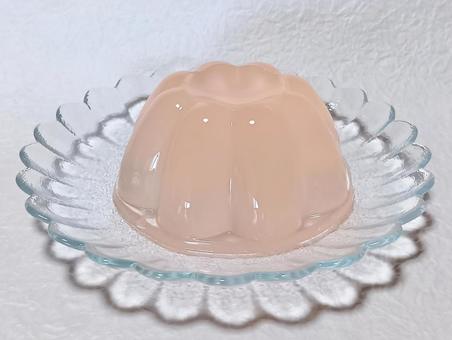 ももゼリー ももゼリー,ゼリー,ももの写真素材