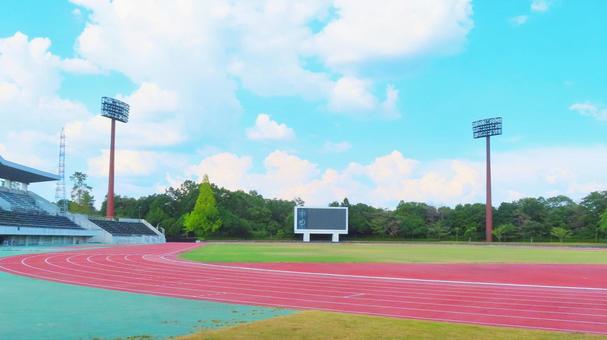 陸上競技場 陸上競技場 競技場,陸上競技場,トラックの写真素材