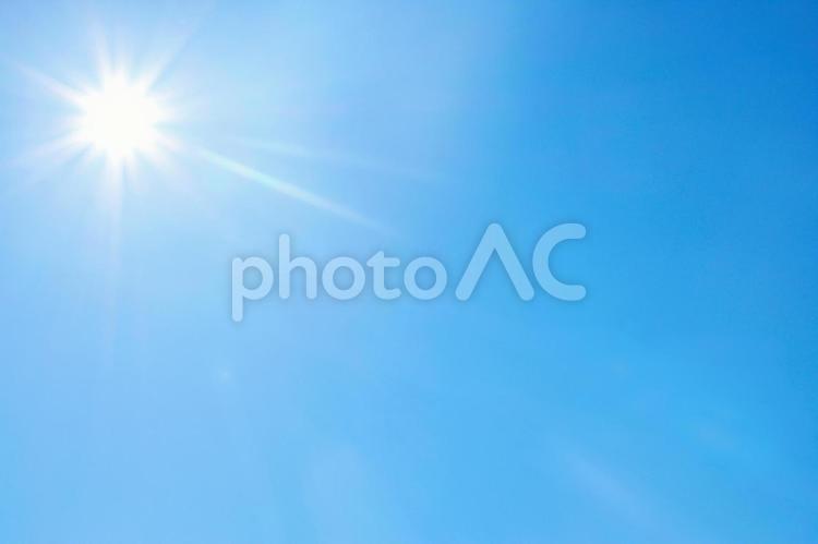 太陽の光と青空（テクスチャ背景素材）1 青空,太陽,空の写真素材