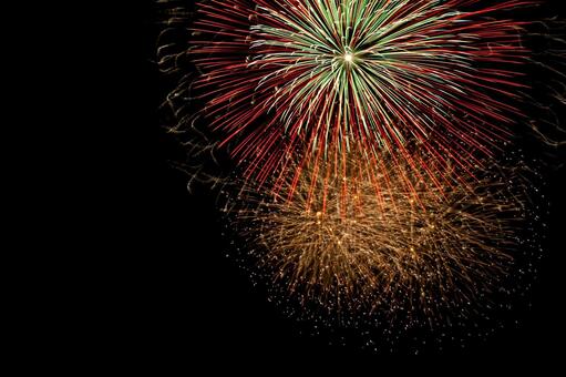 花火大会4（田原市） 花火,打上げ花火,花火素材の写真素材