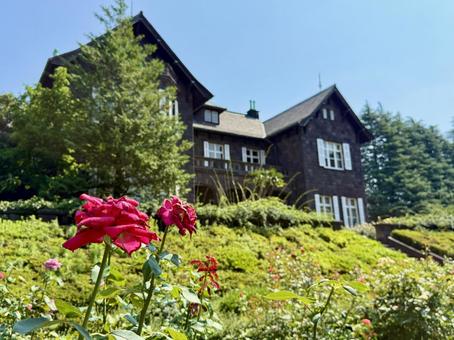 旧古河邸 旧古河庭園 7月のバラ園 旧古河邸 旧古河庭園 7月のバラ園 旧古河邸,旧古河庭園,洋館の写真素材