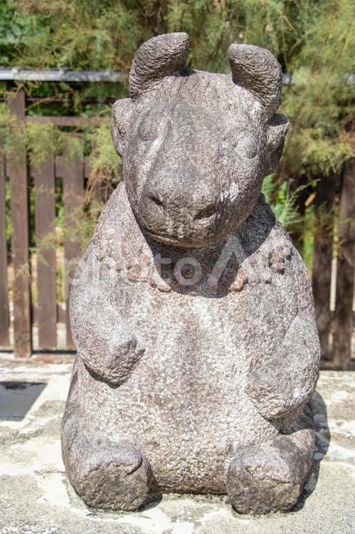 干支の庭 丑 沙沙貴神社,干支の庭,丑の写真素材