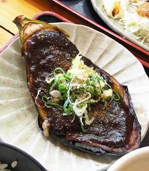 ナスの田楽 ナスの田楽,ナス味噌炒め,ナスの写真素材