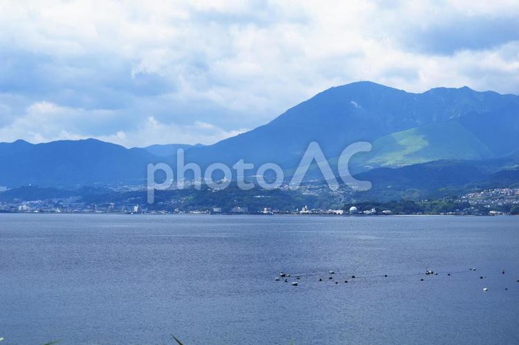大分県日出町からの別府湾 大分県,日出,日出町の写真素材