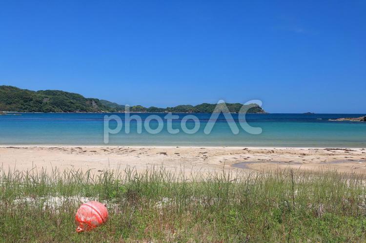 北浦海岸とブイ 海,ビーチ,空の写真素材