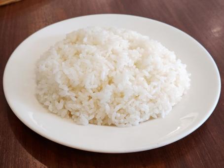 ファミレスのライスの写真