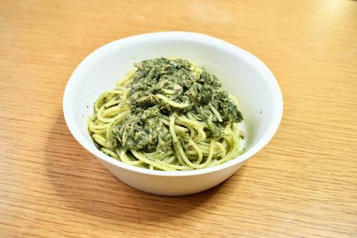 ジェノベーゼパスタ パスタ,ジェノベーゼ,バジルの写真素材