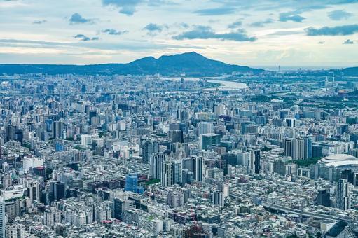 台湾・台北101から市内(西側)の眺め 台湾・台北101から市内(西側)の眺めの写真