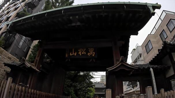 東京都港区高輪２丁目　忠臣蔵の泉岳寺 高輪,泉岳寺,社寺建築の写真素材