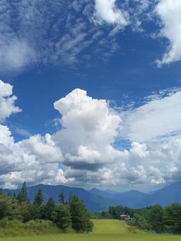 夏の高原 夏の高原 空,自然,風景の写真素材