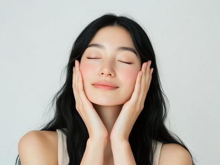 女性 スキンケアイメージ※AI生成 女性 スキンケアイメージ※AI生成の写真
