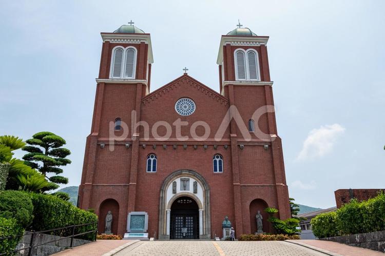 ［長崎県長崎市］浦上天主堂 長崎市,浦上天主堂,カトリック浦上教会の写真素材