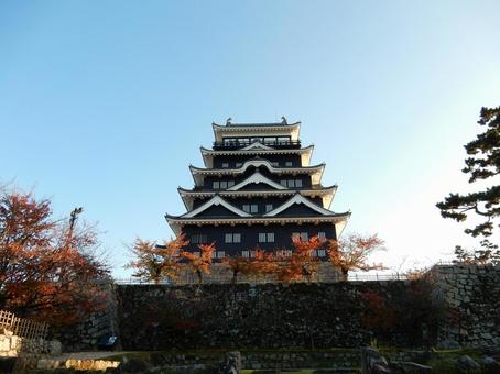 【風景写真】福山城が見える風景 福山城,天守閣,天守の写真素材