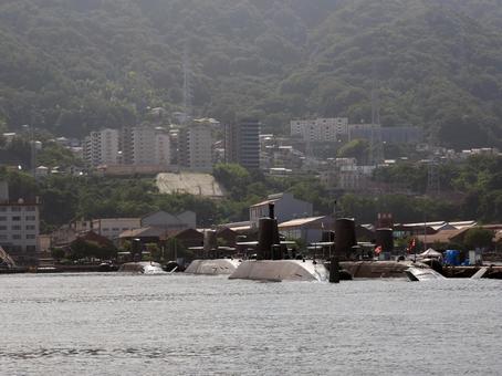 広島県呉市　アレイからすこじま　 広島県,呉市,潜水艦の写真素材