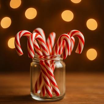 キャンディケーン束の写真