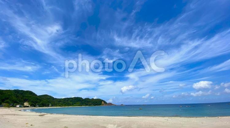 夏の奥能登　外浦の風景：18 能登,奥能登,珠洲の写真素材