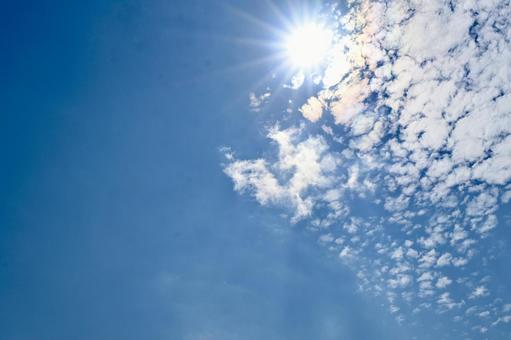 太陽と空模様 太陽と空模様 空,雲,空模様の写真素材