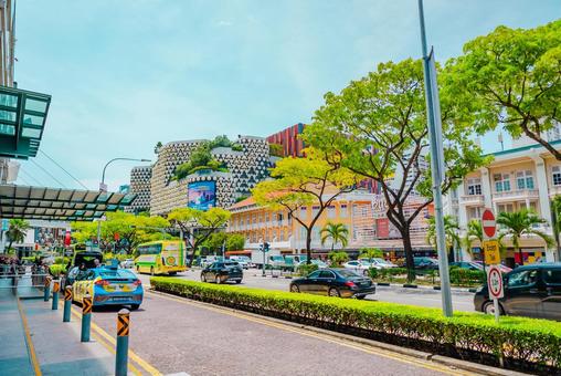 【シンガポール】ブギスの街並み シンガポール,ブギス,金融街の写真素材
