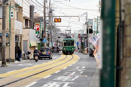 江ノ電４ 江ノ電,観光,鎌倉の写真素材