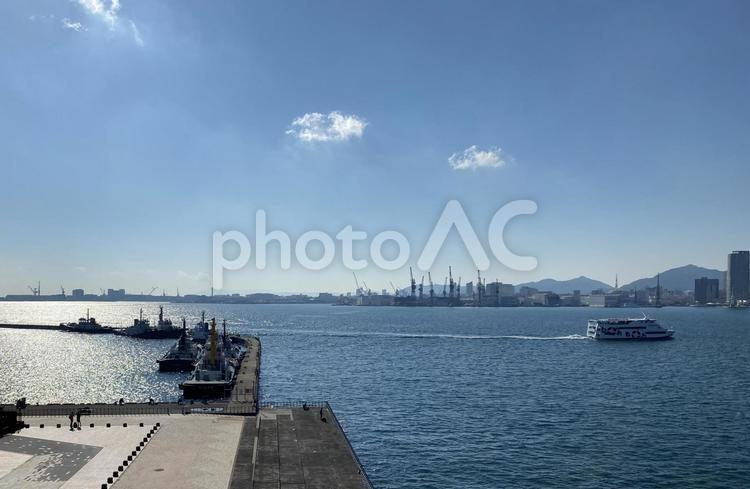 神戸の浜辺-2 自然,風景,海の写真素材