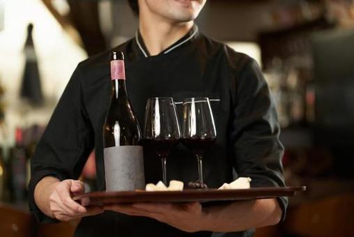 Asian man working in a restaurant Asian man working in a restaurant