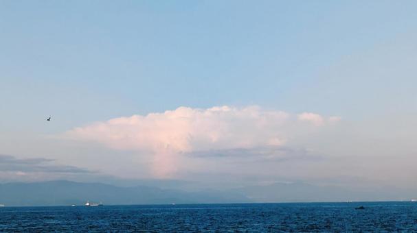 空と水平線 空と水平線の写真