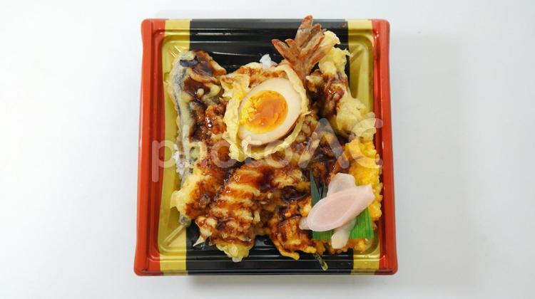 天丼弁当のテイクアウト（１） 天丼弁当,秋,天丼の写真素材