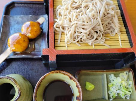 せいろそばと五平餅 せいろそばと五平餅 ざる蕎麦,そば,ざるそばの写真素材