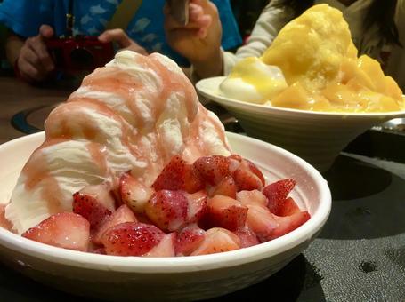 台湾かき氷 かき氷,台湾,スイーツの写真素材