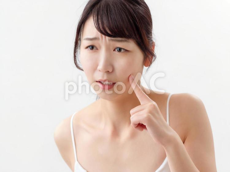 スキンケア　美容　エステ　ダイエット　イメージ スキンケア,フェイシャル,メイクの写真素材