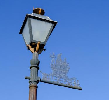 佐原にある電灯の意匠 佐原にある電灯の意匠 佐原の街並み,佐原,千葉県の写真素材