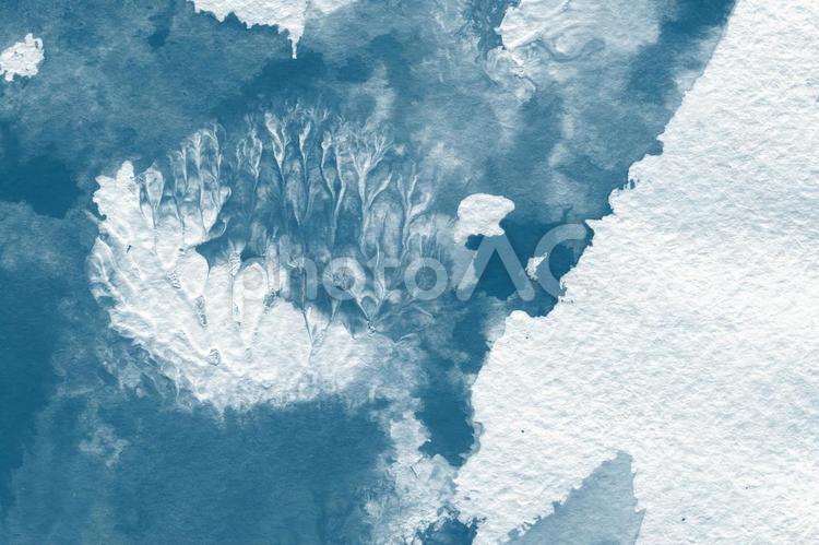 水彩画の背景 藍色,藍,ブルーの写真素材