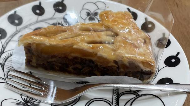 アップルパイ① 食べ物,アップルパイ,ケーキの写真素材
