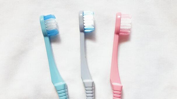 歯ブラシ３本・1 歯ブラシ,カラフル,歯磨きの写真素材