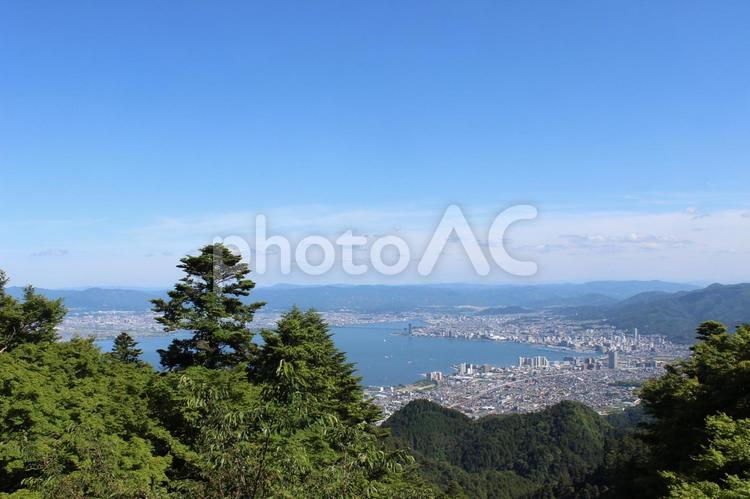 比叡山-展望台 比叡山,展望台,旅行の写真素材