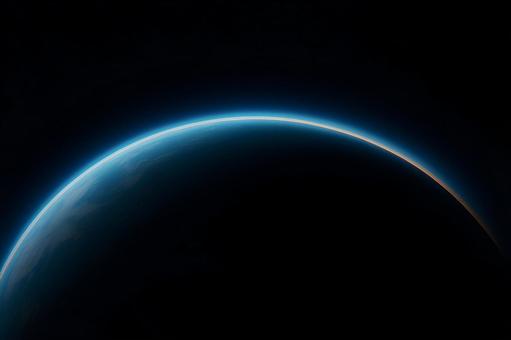 蒼光の地球弧の写真