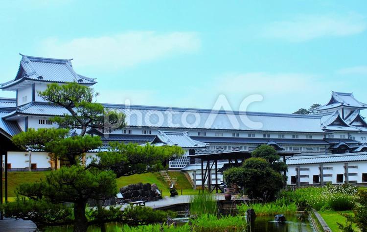 城ー金沢城ー石川県 金沢城,金沢市,石川県の写真素材