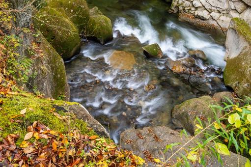 秋の磊々峡(23) 秋,紅葉,磊々峡の写真素材