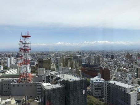 展望塔 富山,観光,役所の写真素材