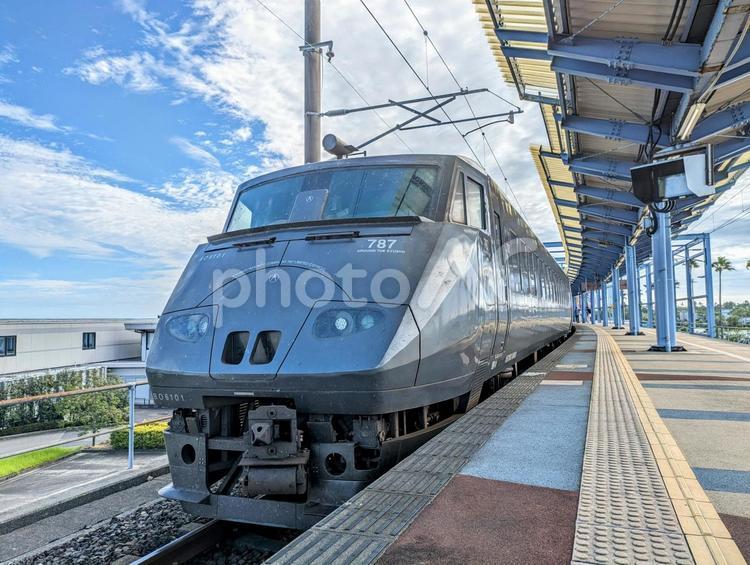 JR九州、787系車両 鉄道,交通,電車の写真素材