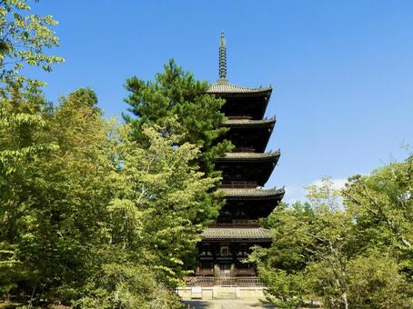御室仁和寺五重塔3 仁和寺,御室仁和寺,御室の写真素材