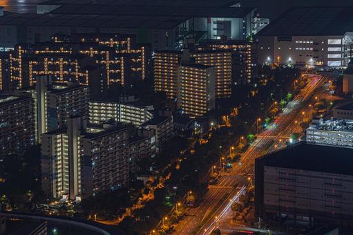 都市夜景 都市夜景 都市夜景,夜景,夜の写真素材