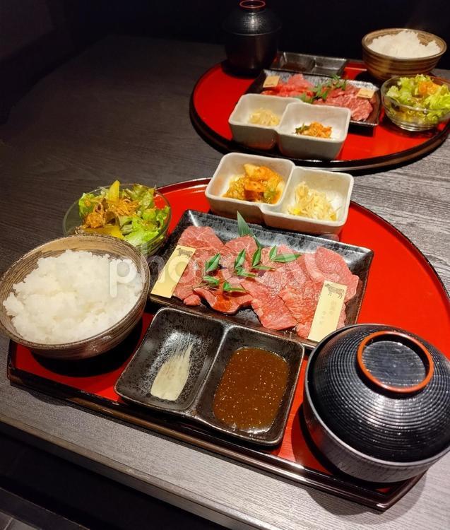 焼肉定食 焼肉,焼肉定食,定食の写真素材