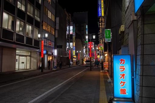夜の西新宿 夜の西新宿 西新宿,新宿,路地の写真素材