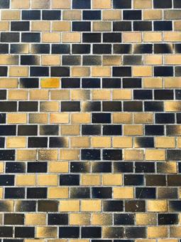 あるタイルの壁面_711D タイル,壁,壁面の写真素材