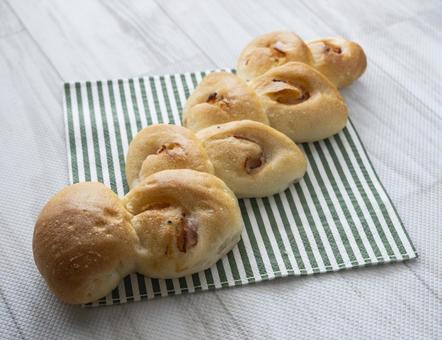 ベーコンエピ パン,ベーカリー,朝食の写真素材