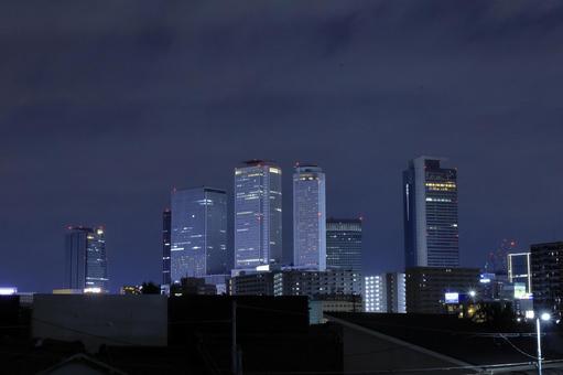 綺麗に撮れた名古屋駅の夜景０１の写真