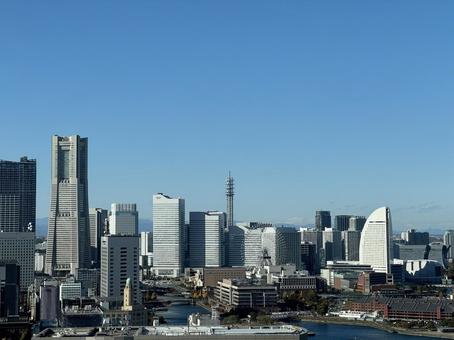 横浜マリンタワーからの眺め 横浜マリンタワー,横浜,みなとみらいの写真素材