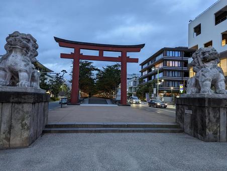 Photo, kamakura, townscape, landscape, 